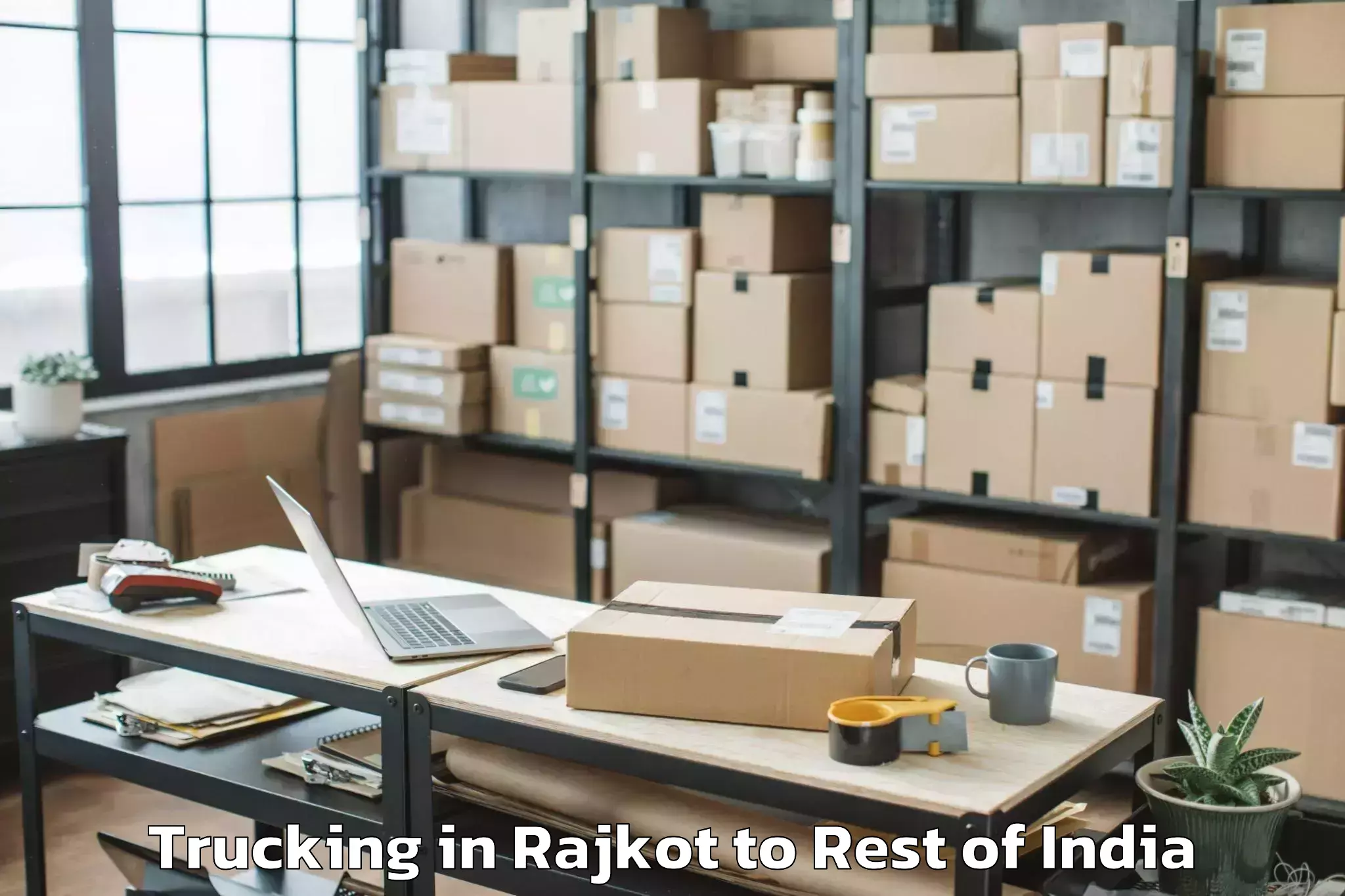 Reliable Rajkot to Rajauri Trucking